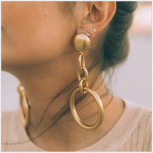 Load image into Gallery viewer, Chain Geometry Earrings