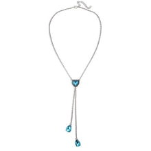 Load image into Gallery viewer, Blue Crystal Long Pendant Necklaces