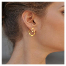 Load image into Gallery viewer, Insert Round Hole Circle Earrings