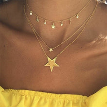 Load image into Gallery viewer, Star Gold Necklace